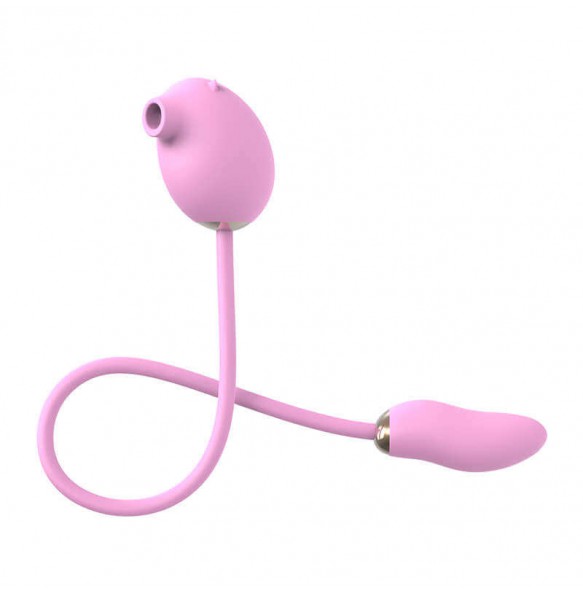 Cute Piggy Sucking Dual Motor Clitoral Vibrator (Chargeable - Pink)